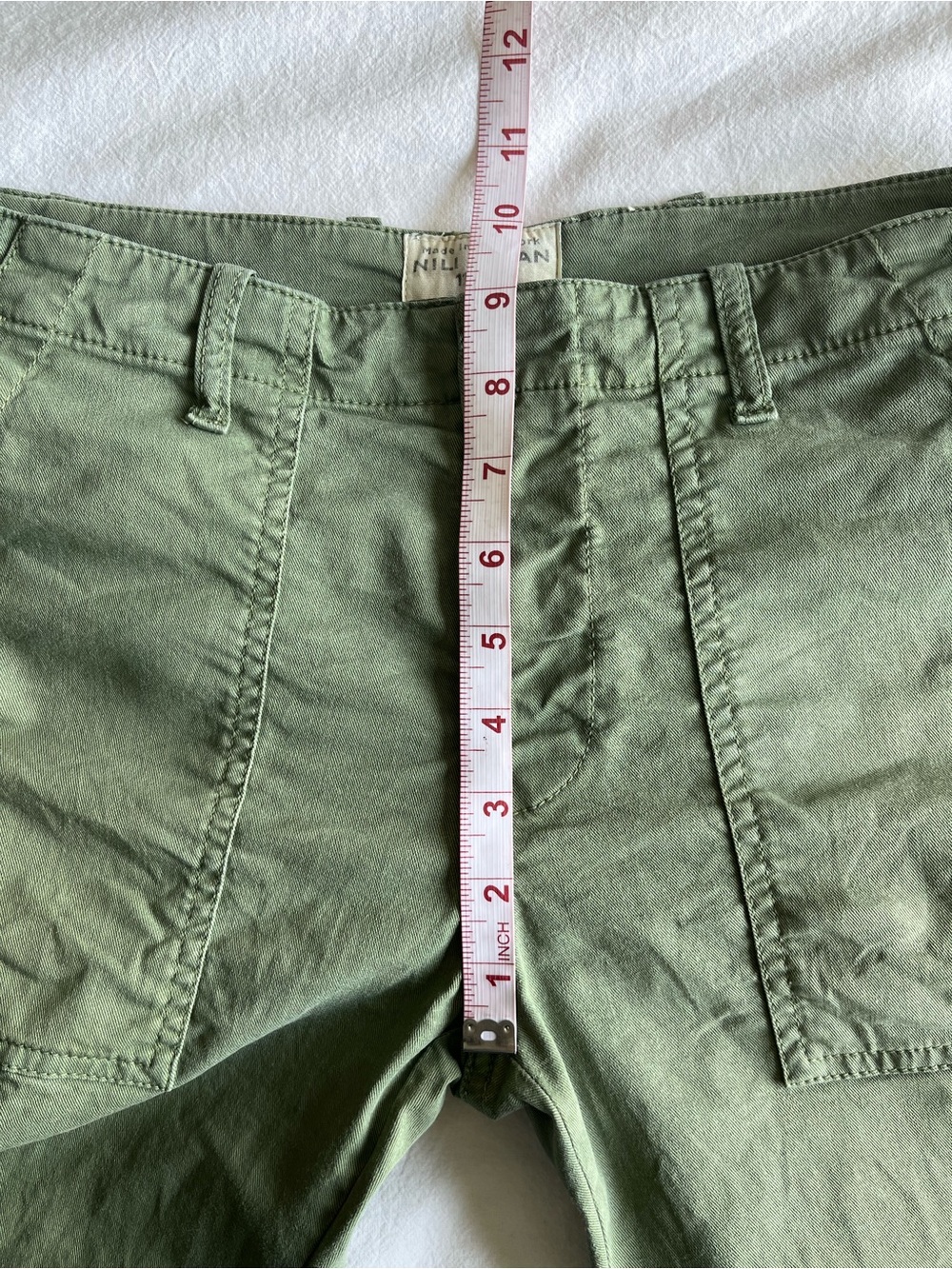 Nili Lotan Shon Cropped French Military Pants Army Green Size 4 Gorpcore Utility - Picture 8 of 16